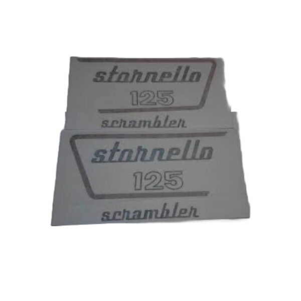 coppia decalcomanie fiancheto Moto Guzzi Stornello Scrambler 125