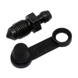 Brake caliper bleeder M10x1 length 29mm complete black Brembo with ring