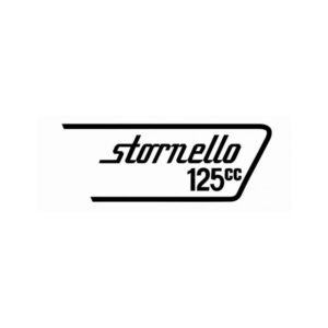 couple of side panel black stickers for Moto Guzzi Stornello125cc