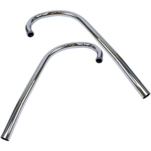 Exhaust pipe Moto Guzzi V7 chrome pair