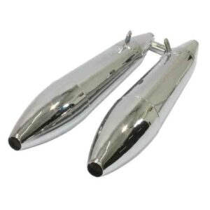 Exhaust muffler Moto Guzzi V7  Lafranconi chrome pair