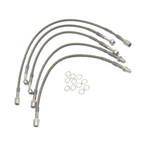 Kit tubi freno aeronautici per Moto Guzzi 750 S3 completo grigio