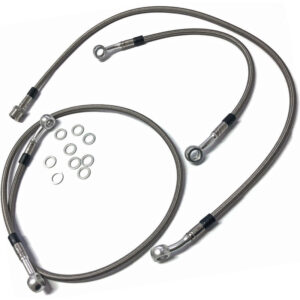 Kit tubi freno per Moto Guzzi V35, V50 completo grigio