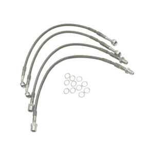 Kit tubi freno per Moto Guzzi V35 Florida, V65 Florida pompa Brembo completo grigio